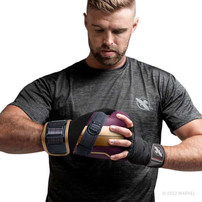 Hayabusa Marvel Batroc bokshandschoenen - Paars/Goud