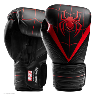 Hayabusa Marvel's Miles Morales Boxing Gloves - Black/Red