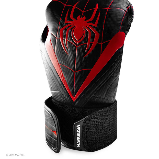 Hayabusa Marvel Miles Morales bokshandschoenen - Zwart/Rood