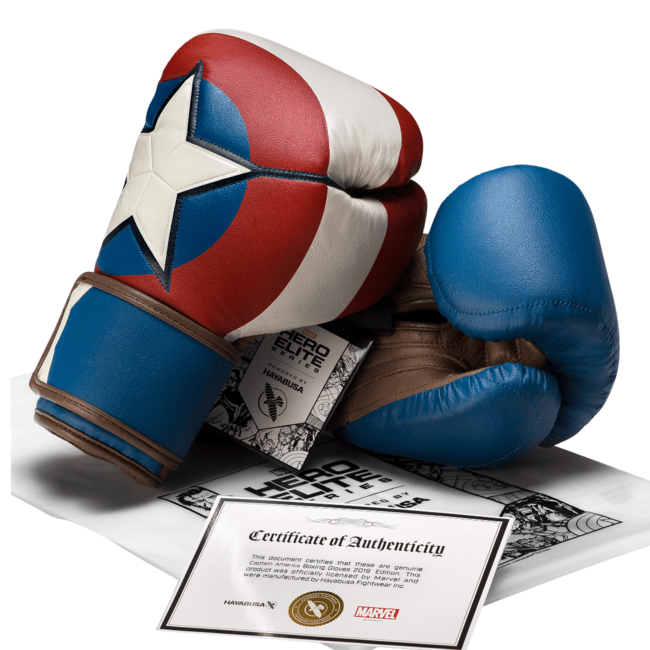 Hayabusa Marvel Captain America bokshandschoenen - Rood/Wit/Blauw