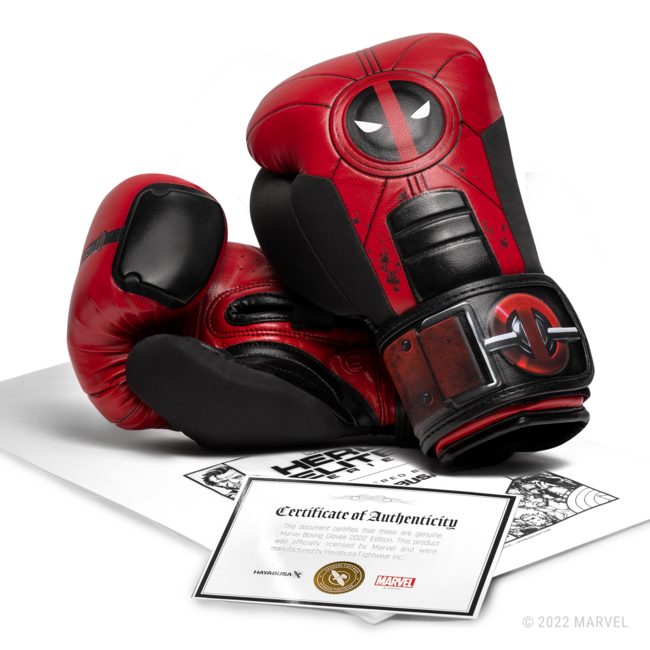 Hayabusa Marvel Deadpool bokshandschoenen - Rood/Zwart