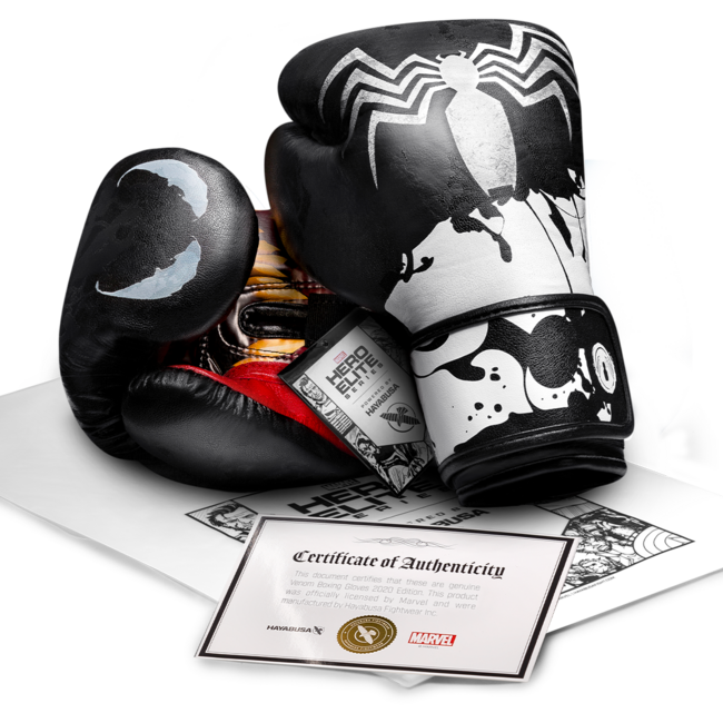 Hayabusa Marvel Venom bokshandschoenen - Zwart/Wit