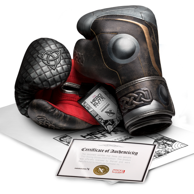 Hayabusa Marvel Thor bokshandschoenen - Bruin/Zilver