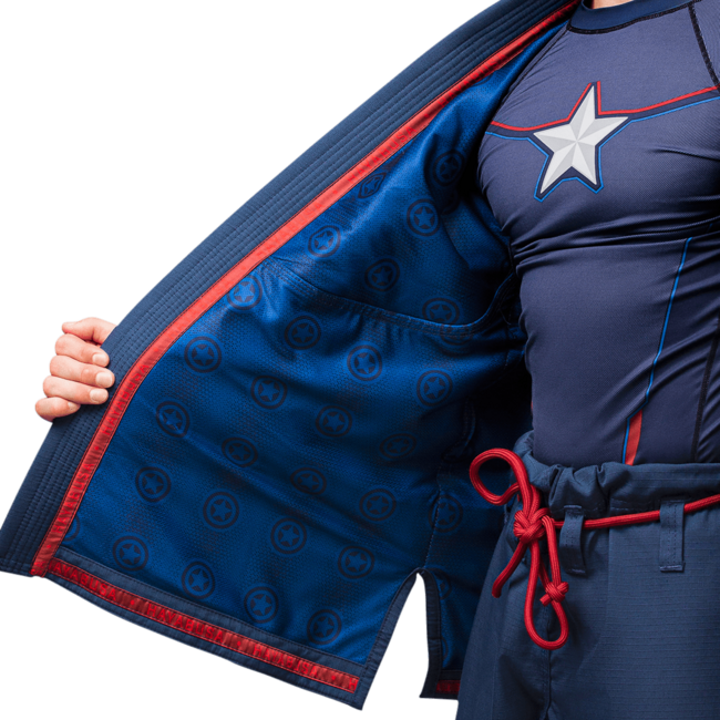 Hayabusa Marvel Captain America BJJ gi - Blauw