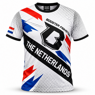 Booster Fightgear T-shirt Nederland – Dutch Style – Wit/Rood/Blauw