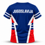 Fightsense Jugoslavija Active Dry Sportshirt – Blauw/Wit/Rood
