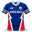 Fightsense Jugoslavija Active Dry Sportshirt – Blauw/Wit/Rood