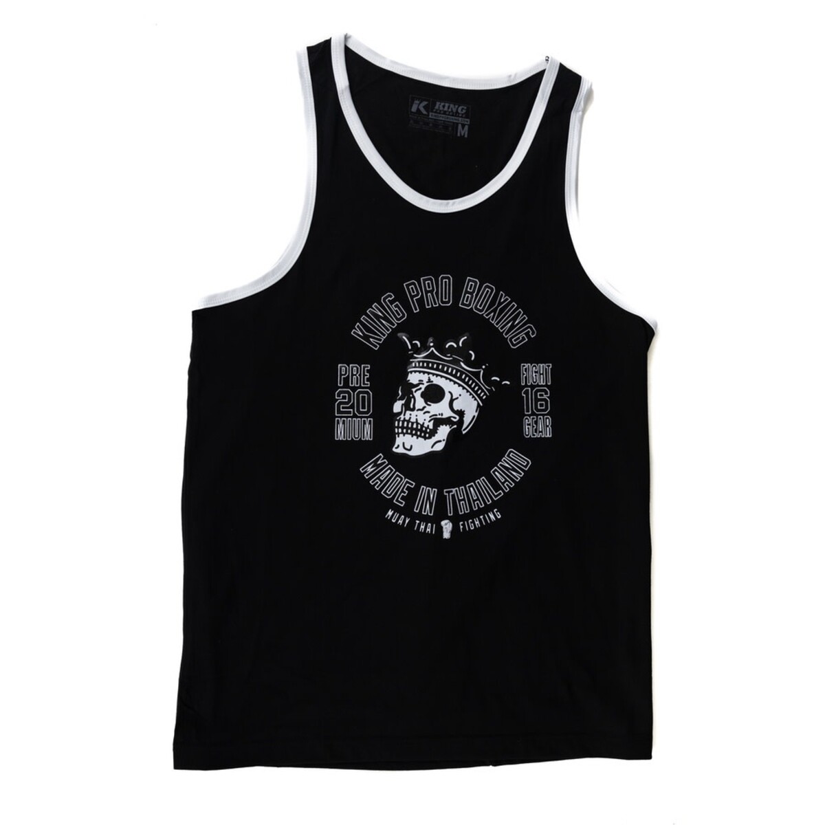 King Pro Boxing KPB JS Skull 01 sans manches T-shirt – noir