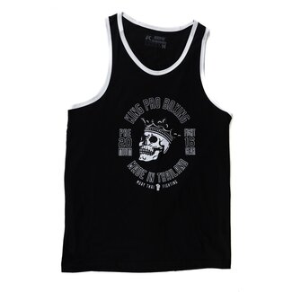 King Pro Boxing KPB JS Skull 01 Mouwloos T-shirt – Zwart