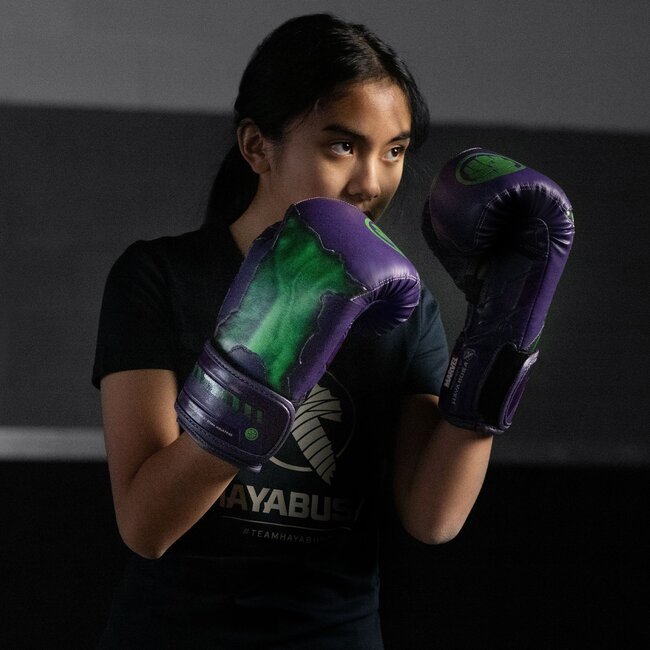 Hayabusa Marvel Hulk jeugdbokshandschoenen 10 oz – Paars/groen