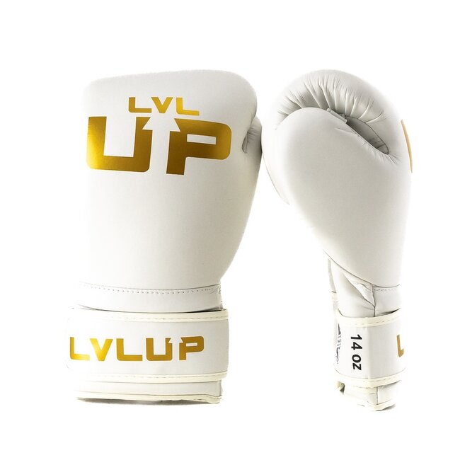 LVL-UP BG 3 Bokshandschoenen – Wit – 12, 14 en 16 oz