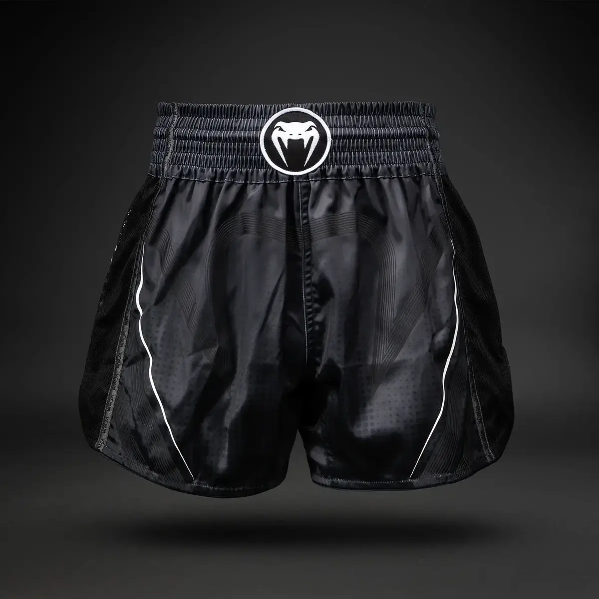 Venum Stealth short de Muay Thaï – noir/blanc