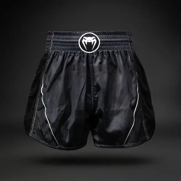 Venum Stealth short de Muay Thaï – noir/blanc