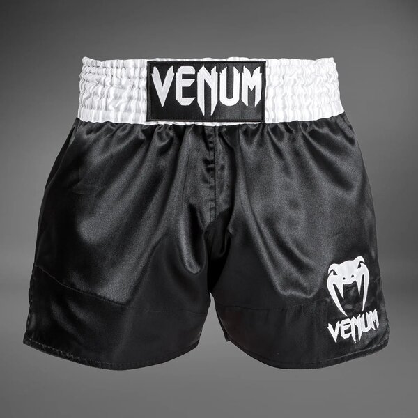 Venum Classic short de Muay Thaï – noir/blanc/blanc