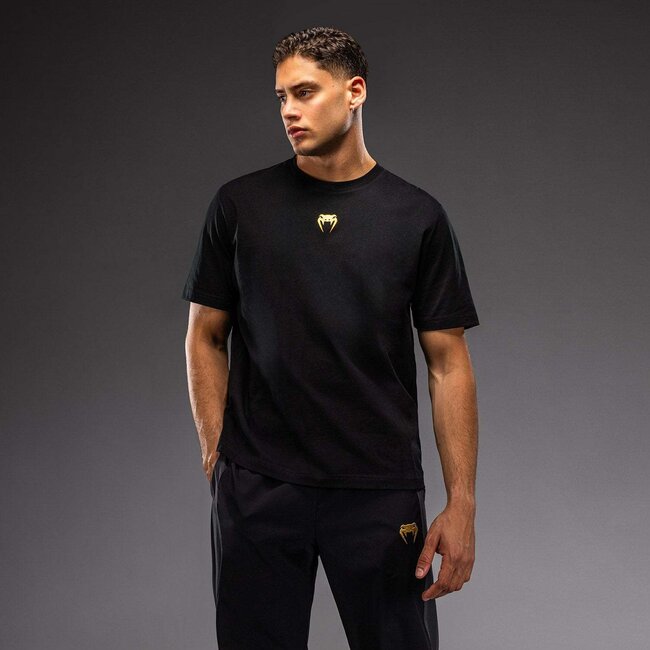 Venum Essential Cotton T-shirt - Zwart/Goud