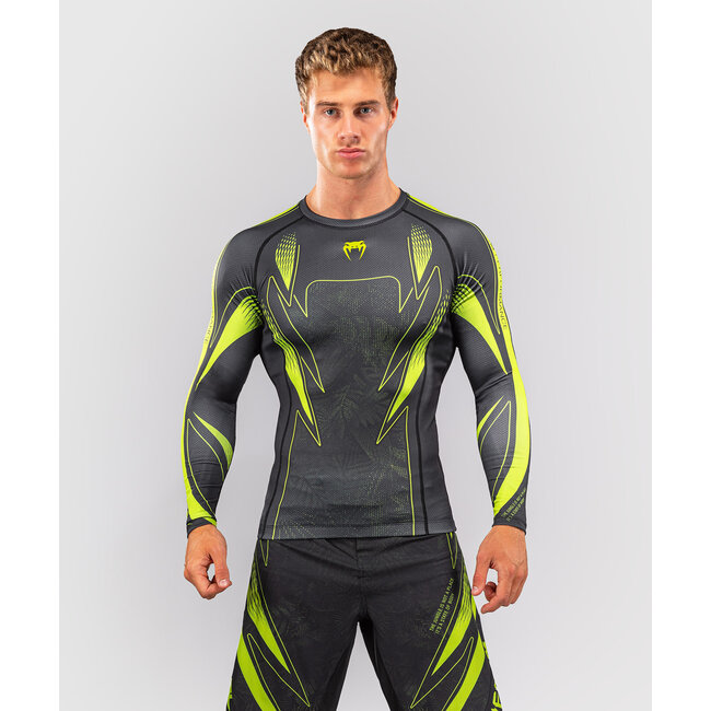 Venum Amazonia Reborn Rashguard Lange Mouw - Zwart/Groen