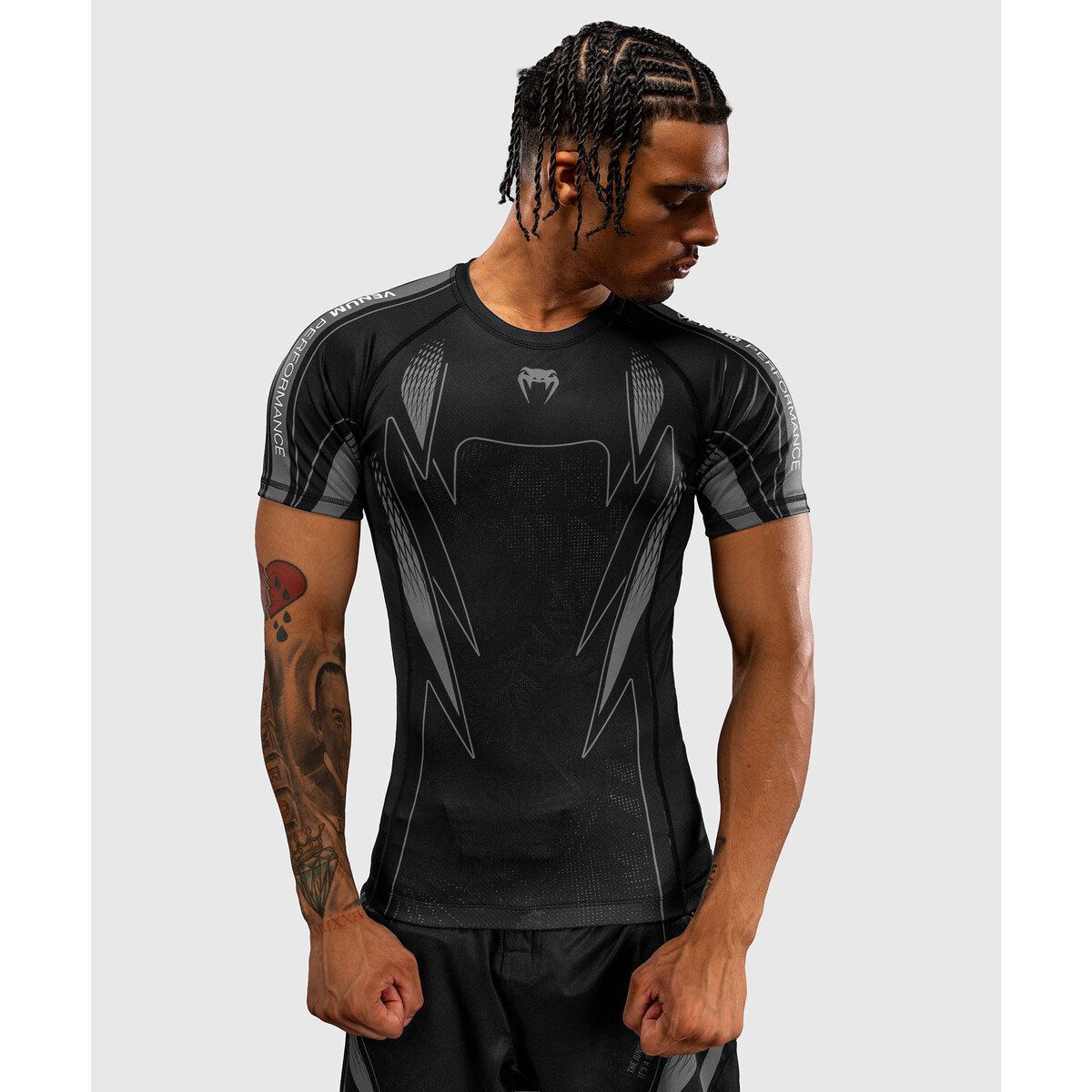 Venum Amazonia Reborn Rashguard manches courtes - noir/gris