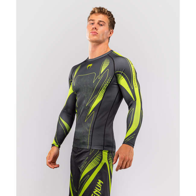 Venum Amazonia Reborn Rashguard Lange Mouw - Zwart/Groen