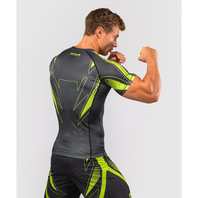 Venum Amazonia Reborn Rashguard Korte Mouw - Zwart/Groen