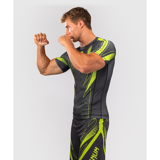 Venum Amazonia Reborn Rashguard Korte Mouw - Zwart/Groen