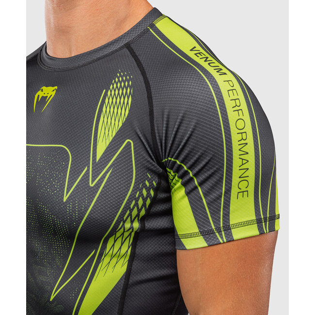 Venum Amazonia Reborn Rashguard Korte Mouw - Zwart/Groen