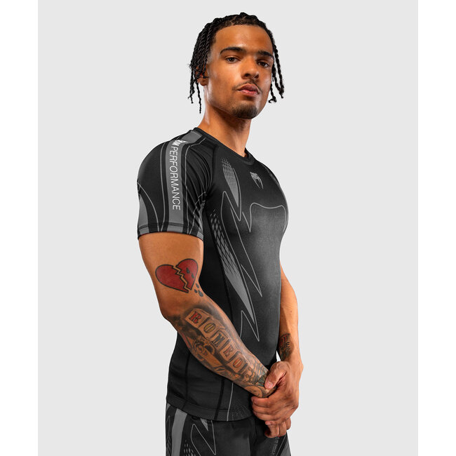 Venum Amazonia Reborn Rashguard Korte Mouw - Zwart/Grijs