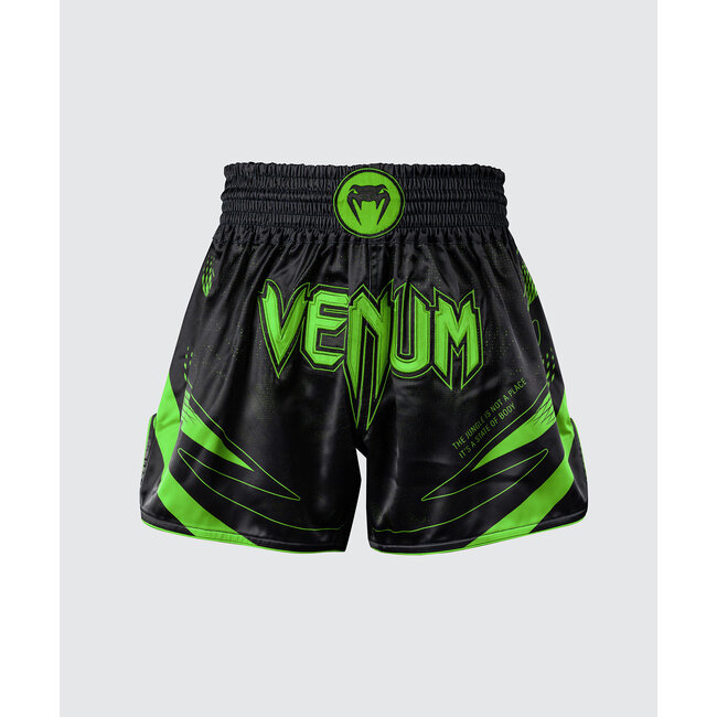 Venum Amazonia Reborn Muay Thai Shorts - Zwart/Groen