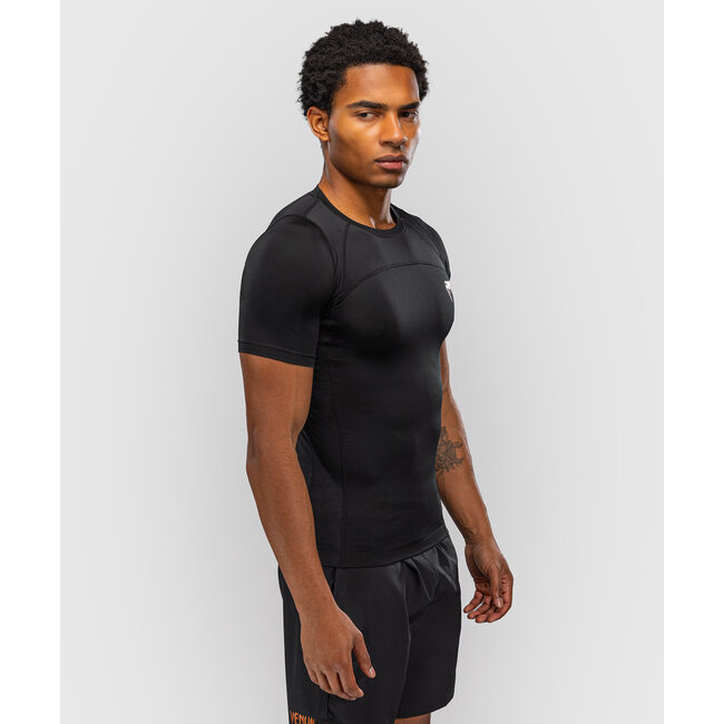 Venum G-Fit Revolution Rashguard Korte Mouw - Zwart/Koper
