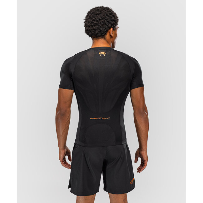 Venum G-Fit Revolution Rashguard Korte Mouw - Zwart/Koper