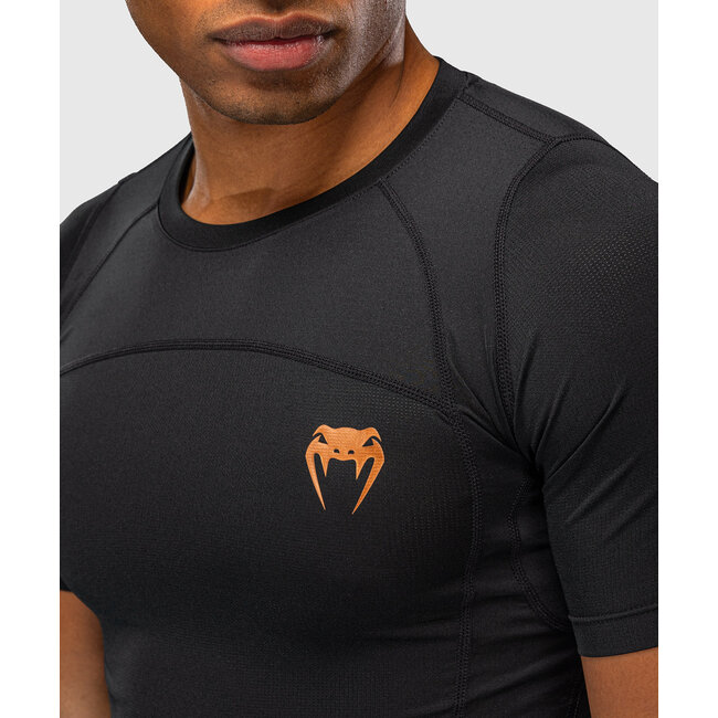 Venum G-Fit Revolution Rashguard Korte Mouw - Zwart/Koper