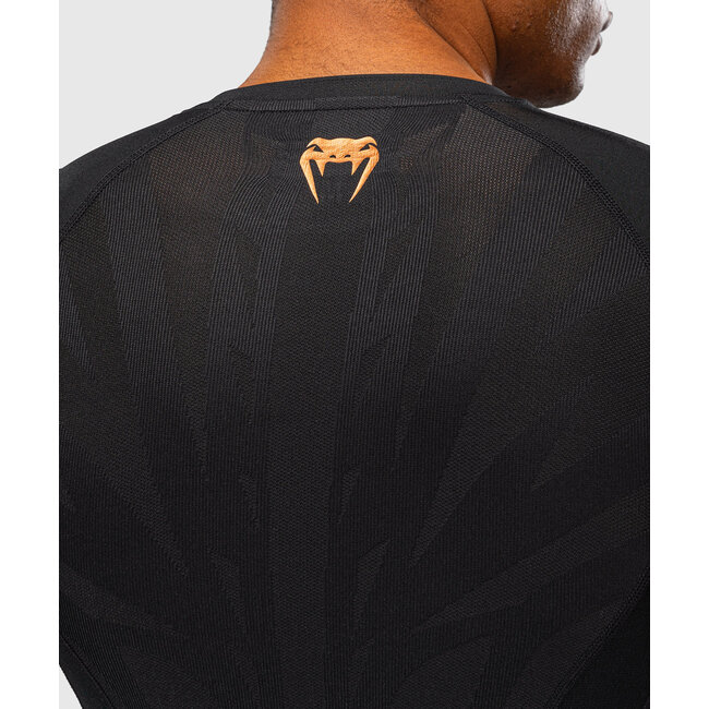 Venum G-Fit Revolution Rashguard Korte Mouw - Zwart/Koper