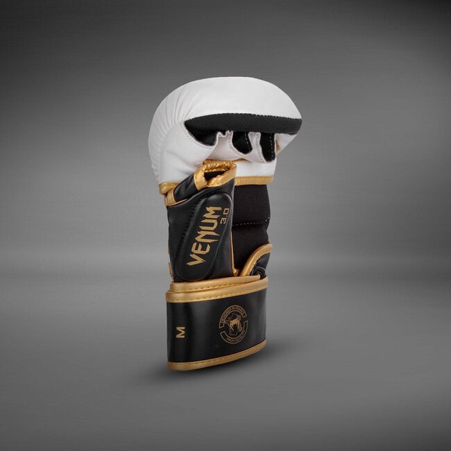 Venum Challenger 3.0 MMA-sparringhandschoenen – Wit/Zwart/Goud