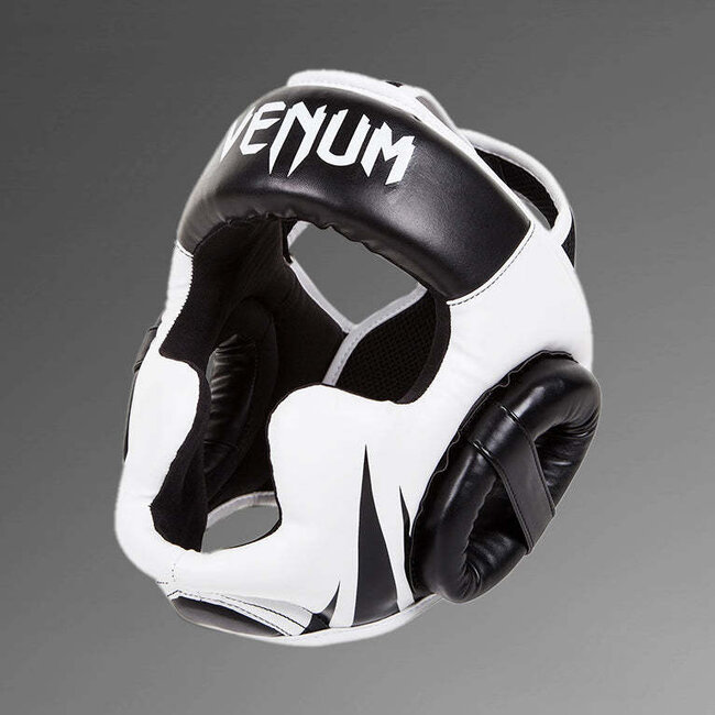 Venum HOOFDBESCHERMING - CHALLENGER 2.0 HEADGEAR - BLACK/WHITE