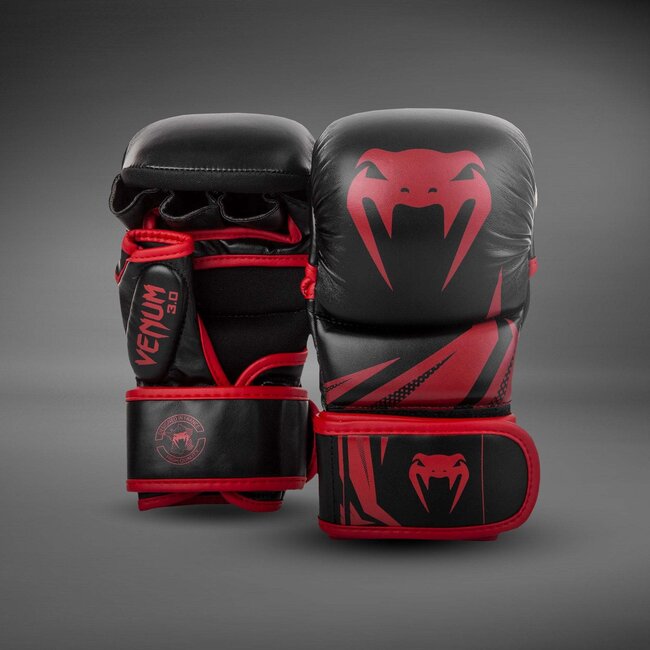 Venum Challenger 3.0 MMA-sparringhandschoenen – Zwart/Rood