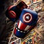 Hayabusa Marvel Classic Captain America bokshandschoenen – Rood/Wit/Blauw – jeugd