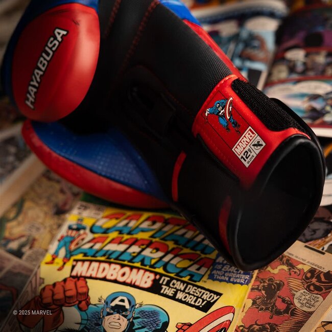 Hayabusa Marvel Classic Captain America bokshandschoenen – Rood/Wit/Blauw – volwassenen