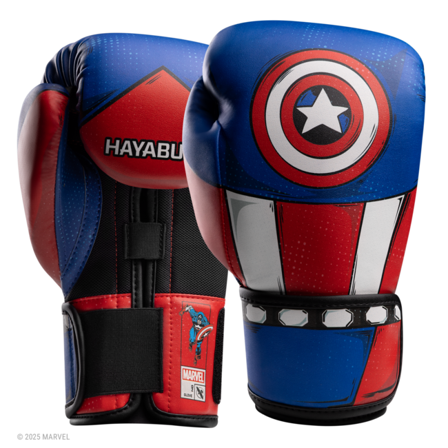 Hayabusa Marvel Classic Captain America bokshandschoenen – Rood/Wit/Blauw – volwassenen