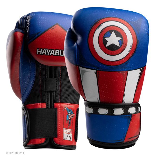 Hayabusa Marvel Classic Captain America bokshandschoenen – Rood/Wit/Blauw – volwassenen