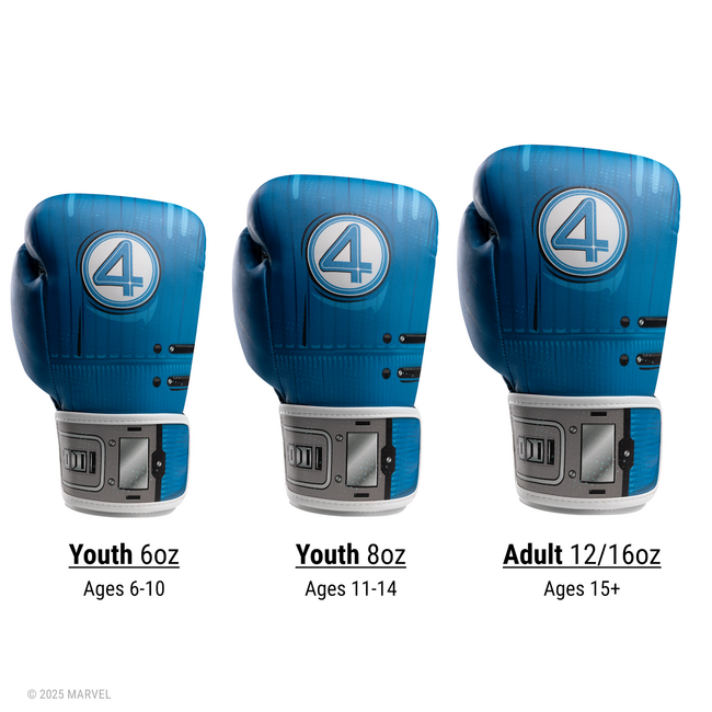 Hayabusa Marvel Classic Fantastic Four bokshandschoenen – Blauw – jeugd