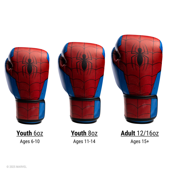 Hayabusa Marvel Classic Spider-Man bokshandschoenen – Rood/Blauw – jeugd