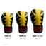 Hayabusa Marvel Classic Wolverine bokshandschoenen – Geel/Zwart – volwassenen