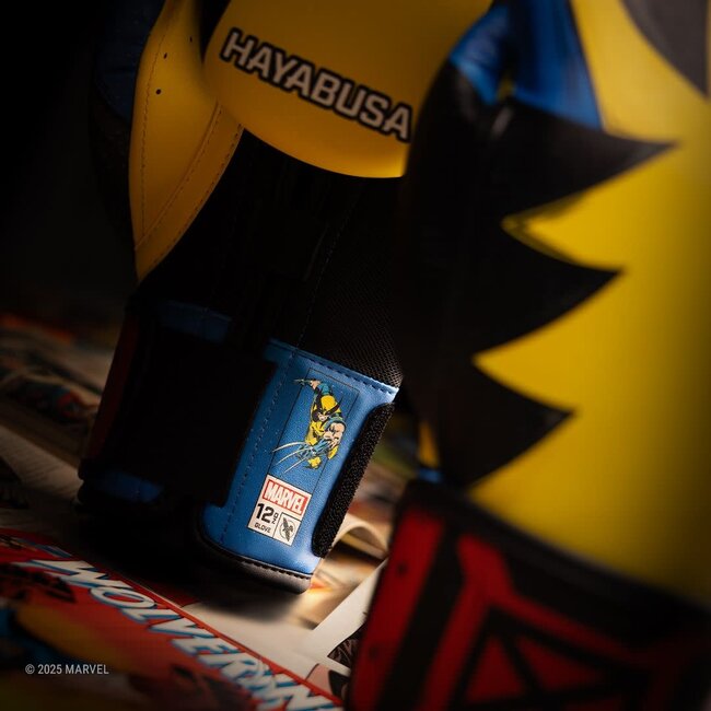 Hayabusa Marvel Classic Wolverine bokshandschoenen – Geel/Zwart – volwassenen