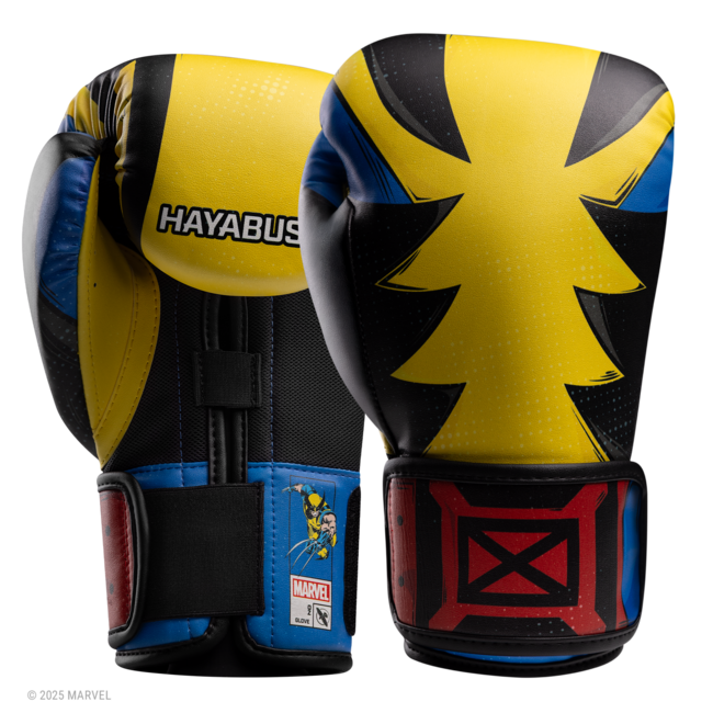 Hayabusa Marvel Classic Wolverine bokshandschoenen – Geel/Zwart – volwassenen