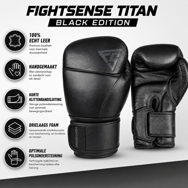 FightSense Titan: korte manchet, leer en je trainingskeuze