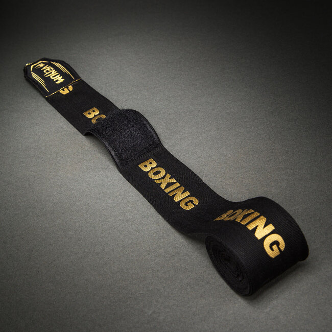 Venum Kontact Evo Boxing handwraps 4 meter – Zwart/Goud (paar)
