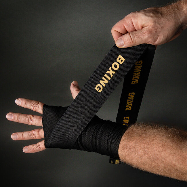 Venum Kontact Evo Boxing handwraps 4 meter – Zwart/Goud (paar)