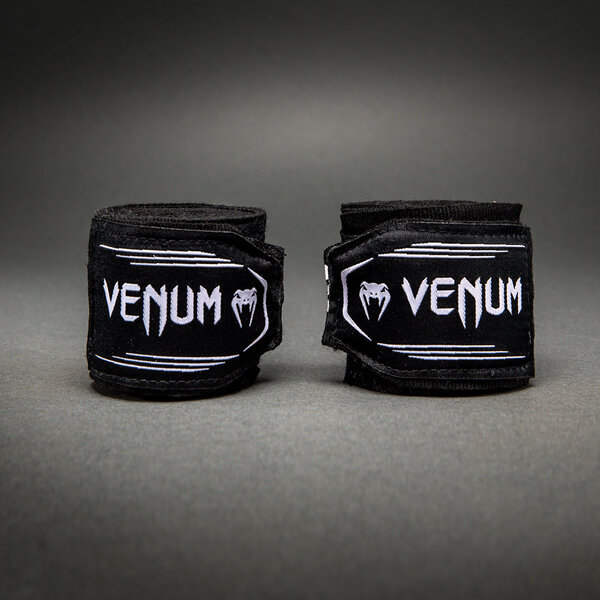 Venum Kontact Evo Boxing bandes de boxe 4 m – noir/blanc