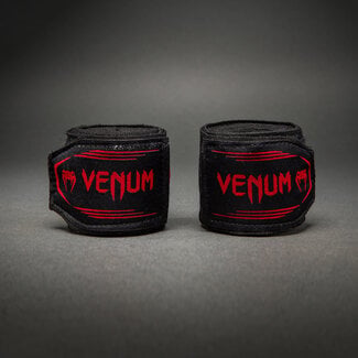 Venum Kontact Evo Boxing bandages 4 m – Zwart/Rood