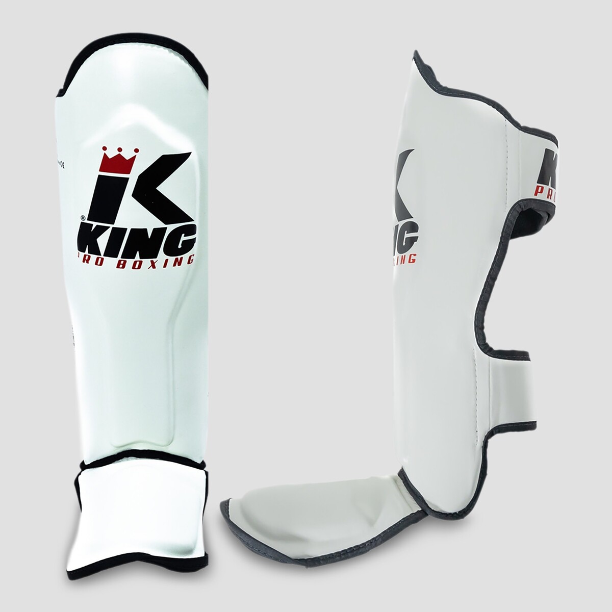King Pro Boxing SG-3 protège-tibias – blanc