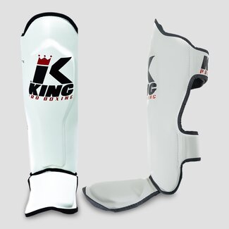 King Pro Boxing SG-3 Scheenbeschermers – Wit